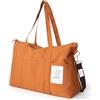 Dizdvizd Borsa da Viaggio, Grande Capacità Borsa Sportiva per Donna, Piegabili Borsa Ospedale con Cerniera, Nylon Borsa Palestra Piccola, Borsa Cambio Neonato - Marrone