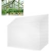 Froadp 14 Pezzi Lastre in Policarbonato Giunzione Serre in Plastica Resistente ai Raggi UV Doppia Scanalatura Cartone Ondulato per Sistemi Serra da Giardino(605x1210x4mm, Trasparente)