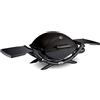 Weber Q2200 Barbecue a Gas, Superficie di Cottura 54 x 39 cm, 1 Bruciatore, Ripiani Laterali ripiegabili, Griglia in ghisa Smaltata in 2 Pezzi, termometro sul Coperchio - Nero (54010029)