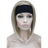Lydell, Parrucca sintetica corta a caschetto con capelli lisci e fascia (15BT613 mix biondo)