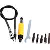 Artibetter 1set Strumenti Per Intaglio Legno Elettronico Kit Completo Con Scalpelli Punte e Asta Flessibile Per Decorazioni Fai Te e Lavori Di Falegnameria