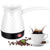 Vegena Caffettiera A Induzione, 500 Ml Caffettiera Turca, Caffettiera Da Campeggio, Caffettiera Elettrica Per Tè E Latte,Tacchino Per Tè Espresso(Bianco)