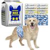Dono Pannolini Cani Maschi, 20 Pezzi, Pannolini per Cani Maschi per Incontinenza, Indicatore di Bagnatura, Super Assorbenti, a Prova di Perdite, Minzione Eccitante, Calore,XS,S,M,L