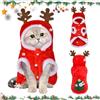 Tutukyle Abito Natalizio Per Cani, Maglione Natalizio Per Cani, Regali Di Natale Per Gatti, Costume Da Renna Da Babbo Natale Per Cani, Maglione Natalizio Per Gatti, Cappotto Con Cappuccio Per Animali