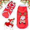 Tundwhite Abbigliamento per Animali Domestici di Natale,Vestito Natale Cane,Cappotto Cane Natale per Cani,Costume Natalizio per Cani,Abito Natalizio Per Cani, per Cani e Gatti (L)