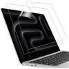 MasiBloom Confezione da 2 pellicole protettive per MacBook Pro 2024 da 16 pollici, chip M4 A3186, A3403, trasparenti, ad alta definizione, antigraffio, durezza 5H, accessori per laptop