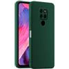 HULLIN Custodia per Telefono in Silicone Colorato, Adatta per HUAWEI Mate20 (6.53) - Verde scuro