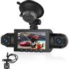 Podofo 360 gradi Dashcam, HD 1080P telecamera anteriore con sinistra/destra/telecamera posteriore, 4 canali G-Sensor Motion Detection Loop registrazione guida 24 ore modalità di parcheggio