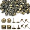CiShow 180 Pz Tappezzeria Tacks, Cerchio | Quadrato Furniture Decorative Stud, Bronzo Tappezzeria Nails Nails, Furniture Nails Pins, Craft Thumbtack, Tappezzeria Nails per etichette, mobili, divano