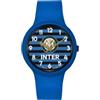 PRESTIGE & DELUXE Orologio da polso unisex Lowell One Kid Inter Cinturino blu - Quadrante 34 mm Nero e Blu + portachiave calcio