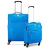 RONCATO SPEED Set 2 Valigie Trolley | Medio e Cabina | Morbido, 4 ruote - Turchese