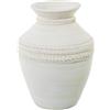 AlexandreHouse JARRÓN CERÁMICA 35CM BLANCO ARENA FINA_°26X35CM, BOCA: °10/°16CM