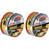 Tesa Extra Power Universale - Nastro Telato per Riparazioni, Fissaggio, Imballaggio, Marcatura e Sigillatura - Nero - 10 m x 50 mm (Confezione da 2)
