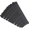 PATIKIL 7,1x1,6 Segnalibro Righello, 10pz Scatto Righello Pagina Segnalibro Libro Segna Misurazione Strumenti per A6 Formato 6 fori Raccoglitore Notebook, Nero