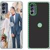 CXKJ Trasparente Personalizzata Custodia per Motorola Moto G52 4G (6.60 pollice),con la Tua Foto,Immagine o Scritta Cover,Silicone Case Antiurto Bumper,per Moto G52 4G Cover Personalizzata