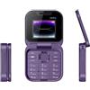 Yiokii Flip Cellulare per Anziani Radio FM Magia Voce Blacklist Quadrante Velocità Vibrazione 2sim Card Piccolo display Telefono pieghevole per anziani Regali facili da usare per anziani