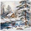 cukol cukol Kit Punto Croce da Ricamare Prestampato Completo, 11CT 40x40 cm