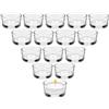 ACONDE 15 PCS Vasetti per Candele Votive, Portacandele in Vetro Trasparente Diametro 4,5 cm, per la Decorazione Della Tavola di Casa, per Matrimoni, Candele Decorative in Vetro