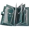 PALUDO Set di Ferri da Maglia Circolari in Acciaio Inossidabile 40 cm, 11 Pezzi Intercambiabili Corti Per Lana, Aghi Circolari Set, Taglia da 1,5 a 5,0 mm
