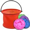 TETEWEVER 5 Pezzi Secchio Pieghevole da 2 Litri Bacinelle Pieghevoli Portatile Secchio Plastica per Pittura, Spiaggia, Campeggio e Attività all'aperto