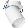 Miratic Lampada da Parete per Interni Lampada da Soffitto adatta alla lampadina GU10 max.12W (non inclusa) IP20 Ideale per casa e ufficio (da incasso - colore bianco)