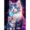 CEOVR Diamond Painting Kit Completo Gatto 5D Diamond Painting,Diamond Painting Adulto,30x40 cm Pittura Diamante,Gatti a Pelo Lungo Diamanti Painting,Painting Diamond 5D
