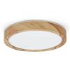 LVL Plafoniera LED, plafoniera nordica piatta rotonda piccola con venature del legno da 12W per cucina, corridoio, corridoio, portico, balcone, bagno (12W)