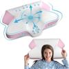 Clemas Cuscino Ergonomico con Federa in Seta di Ghiaccio, Cuscino Cervicale per Dolore - Memory Foam, Altezze Regolabili, per Dormire di Lato, Schiena, Pancia