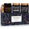 Aottom Candle Candele profumate in vetro, regalo per uomini, Natale, calendario dell'Avvento, cera di soia, aromaterapia, set regalo per rilassarsi, bagno, compleanno, San Valentino, rosa, lavanda, vaniglia,