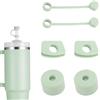 AIROLDI 6 Pezzi Silicone Tappo Anti Sversamento Compatibili Con Stanley Cup 2.0 40oz 30 oz Anti-Perdite Tappi Anti-Sversamento In Silicone Adatto Per Accessori Tazza Stanley (Verde Chiaro)
