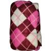 Corredocasa Plaid in Pile Extra Morbido e Soffice con Elegante Trama Scozzese - Leggero e Confortevole - Coperta Perfetta per Divano, Letto (Viola, Singolo 130x160)