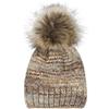 styleBREAKER Cappellino in Maglia Unisex con Fodera in Alpaca e Pile, Cappellino Invernale 04024179, Colore:Nero-Grigio-Bianco