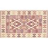 Floori Tappeto Kilim Arredo Classico Moderno Orientale Geometrico Colori Moderni Arredo Salotto Camera Passatoia Cucina Con Antiscivolo Made in Italy (Rosa Antico, 80x150 cm)