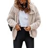 Onsoyours Cardigan Donna Elegante Giacca a Maniche 3/4 Lunghezza Coprispalle e Blazer Casual Cappotto Leggero in Chiffon per Primavera Estate Autunno B Bianco XS