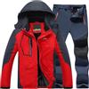 Generic Set da sci impermeabile da uomo, giacca termica antivento e pantaloni, tuta invernale traspirante, attrezzatura da trekking e neve, abbigliamento da sci resistente alle intemperie, set da sci