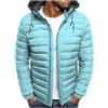 KHIRVWL Uomo Piumino Ripiegabile Primaverile Imbottita Montagna Cerniera Elegante Giacca Invernale Giacca Mezza Stagione Antivento Casual Leggero Calda Giubbotto Trapuntato Giubbotto Giacca