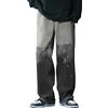 Generic Pantaloni da uomo in denim nero strappato skinny fit larghi jeans da strada pantaloni da uomo pantaloni gamba pantaloni larghi moda grandi pantaloni da uomo caldi comodi, Nero , 3XL