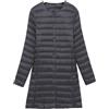 Tiasdnhod Donna Lungo Giacche Di Piuma Con Giacche Piumino Lungo Ultra Leggero Packable Cappotto Invernali All'aperto (Nero,XXL)