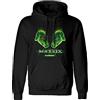 Heroes Inc. Licenza Ufficiale Warner Bros 100 Matrix Hand Pills Felpa con Cappuccio Unisex Nero, Nero, M