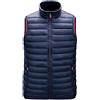 YAOTT Uomo Caldo Autunno Invernale Gilets imbottiti in Piumino Corto Giacca senza maniche Casual Trapuntato Bodywarmer comprimibile Giubbotto Giù Ultraleggeri Blu scuro XL