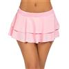 Avidlove Minigonna Donna Sexy Plissettata a Vita Alta Gonna Corta Elastica Unita Gonna Tennis Casual Morbida e Confortevole per Ragazze Rosa S