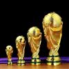 AMMICCO Trofeo d'oro di calcio trofeo di Coppa del Mondo replica della Coppa del Mondo Collezione di souvenir di decorazioni per la casa ufficio regali per fan (13cm), F-025