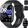 QCOQ 𝐒𝐦𝐚𝐫𝐭𝐰𝐚𝐭𝐜𝐡 Uomo Donna, 1.96 Orologio Fitness con Effettua o Risposta Chiamate, 110+ Sportive Smart Watch, Contapassi/Cronometro/Cardiofrequenzimetro, Impermeabil IP68 Watch per Android/iOS