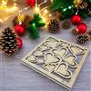 Doni Bomboniere 1PZ Tagliere o Sottopentola con Cuori in Legno Idea Regalo Mamma Fidanzata Amica Speciale Regalo Natalizio Idea Utile ed Economica