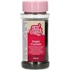 FunCakes Sugar Crystals -Nero-: Cake Sprinkles, Ottimo Gusto, Perfetto per Decorare Torte, Cristalli di Zucchero Colorati. 80 gr.