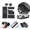 LUWU Compatibile con Peugeot 208 E-208/Peugeot 2008 e-2008 GT Line 2020-2024 2025 Tappetini Antiscivolo in Gomma per Console Centrale Portabicchieri Scanalatura Porta 208 2008 Accessori (Bianco)