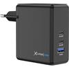 XLayer Powercharger - Caricatore rapido USB-C I 140 W PD I GaN Charger I 3 porte I compatibile con MacBook Pro/Air, iPhone 16 15 Pro Max/15/14 Pro Max/14/13, iPad Pro, Galaxy S23 Ultra/S22, Lenovo