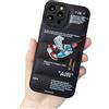 Cairiocoin Ins Off Scarpe Sportive Marca Puffer Custodia per telefono compatibile con iPhone 14 Pro Max 6.7 pollici, Sneakers White Label Pattern Grafica Morbido Silicone Full Body Antiurto Max, Nero