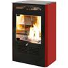 TecnoAir System Stufa a bioetanolo Ruby biostufa 3000W riscaldamento 90mc colore bordeaux