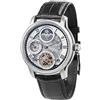Thomas Earnshaw Thomas Earnhshaw Longitude Shadow ES-8063-01 Orologio automatico da uomo con quadrante scheletrato argento e cinturino in pelle nera